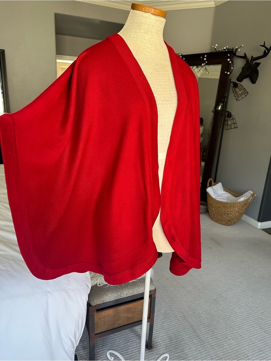 Ann Taylor Sweaters - Ann Taylor red wrap sweater, OSFA